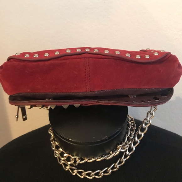 NWOT NICOLE LEE Red Wine Studded BAG - Picture 7 of 7